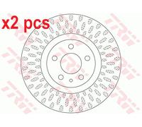 X2 PCS L&R SIDES BRAKE DISC DF6522