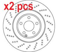 X2 PCS L&R SIDES BRAKE DISC DF6668S