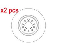 X2 PCS L&R SIDES BRAKE DISC DF6837S