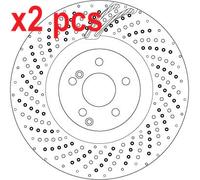X2 PCS L&R SIDES BRAKE DISC DF6873S