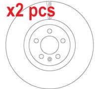 X2 PCS L&R SIDES BRAKE DISC DF6983S