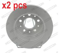 X2 PCS L&R SIDES DDF1653C BRAKE DISC FITS FOR FERODO