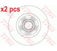 X2 PCS L&R SIDES DF6203BS BRAKE DISC TRW
