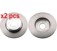 X2 PCS L&R SIDES DF6625S BRAKE DISC TRW