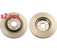 X2 PCS L&R SIDES DF6695S BRAKE DISC TRW