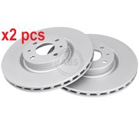 X2 PCS L&R SIDES FITS ABARTH 500C / 595C / 695C 1.4 BRAKE DISC 16061 A.B.S.