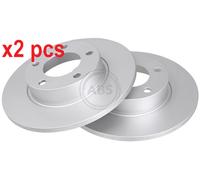 X2 PCS L&R SIDES FITS AC ACE 4.9 BRAKE DISC 16086 A.B.S.