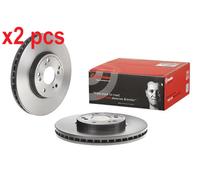 X2 PCS L&R SIDES FITS ACURA MDX 3.5 ALL-WHEEL DRIVE BRAKE DISC 09.8840.11 BREMBO