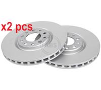 2x Original A.B.S. Brake Disc 17622 for Alfa Romeo
