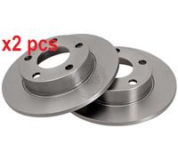 X2 PCS L&R SIDES FITS AUDI 100 C3 SALOON 2.2 E QUATTRO BRAKE DISC 15798 A.B.S.