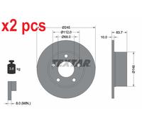 X2 PCS L&R SIDES FITS AUDI 100 C4 AVANT 2.0 E BRAKE DISC 92057503 TEXTAR