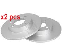 X2 PCS L&R SIDES FITS AUDI 80 B1 SALOON 1.3 BRAKE DISC 15703 A.B.S.
