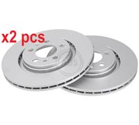 X2 PCS L&R SIDES FITS AUDI A3 1.8 BRAKE DISC 16881 A.B.S.