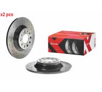 X2 PCS L&R SIDES FITS AUDI A3 SPORTBACK 1.8 TFSI BRAKE DISC 08.C501.1X BREMBO