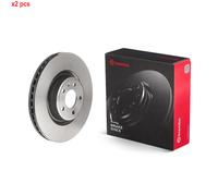 X2 PCS L&R SIDES FITS AUDI A4 ALLROAD B9 45 TFSI BRAKE DISC 09.D059.11 BREMBO