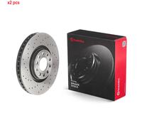 X2 PCS L&R SIDES FITS AUDI A4 B7 1.8 T BRAKE DISC 09.A813.11 BREMBO