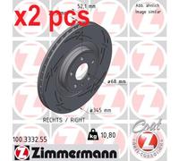 ZIMMERMANN 100.3332.55 Brake disc