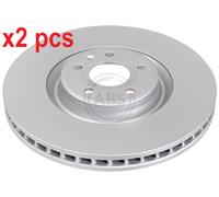 Set of 2x Front Brake Discs for Audi A6, A7, A8