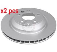 X2 PCS L&R SIDES FITS AUDI Q7 3.0 TFSI QUATTRO BRAKE DISC 17824 A.B.S.