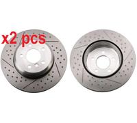 X2 PCS L&R SIDES FITS BMW 3 ACTIVEHYBRID BRAKE DISC DF6601S TRW