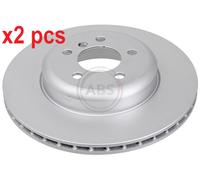 2x Original A.B.S. Brake Disc 18206 for BMW