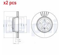 X2 PCS L&R SIDES FITS BMW X5 3.0 SI BRAKE DISC BG9064 DELPHI