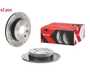 X2 PCS L&R SIDES FITS CHEVROLET CORSA SALOON 1.7 D BRAKE DISC 08.7626.1X BREMBO