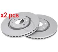 X2 PCS L&R SIDES FITS CITROËN BERLINGO / BERLINGO FIRST BRAKE DISC 17338 A.B.S.
