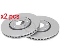 2x Original A.B.S. Brake Disc 16901 for Citroën