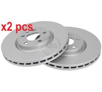 2x Original A.B.S. Brake Disc 17406 for Citroën Fiat Lancia Peugeot