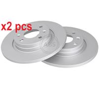 X2 PCS L&R SIDES FITS DACIA LOGAN 1.2 16V BRAKE DISC 17619 A.B.S.