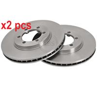 X2 PCS L&R SIDES FITS FOR DAEWOO KORANDO 2.3 BRAKE DISC 17015 A.B.S.
