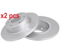 X2 PCS L&R SIDES FITS FOR IVECO DAILY IV VAN 29L10 V BRAKE DISC 17851 A.B.S.