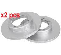 X2 PCS L&R SIDES FITS FOR NISSAN INTERSTAR VAN DCI 130 BRAKE DISC 18184 A.B.S.