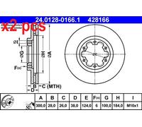 ATE Brake disc 24.0128-0166.1 300,0 28,0 6 124,0 Vented Coated NISSAN: Navara Pickup, Pick Up, Navara Platform/Chassis