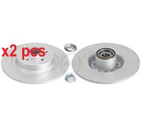 X2 PCS L&R SIDES FITS FOR RENAULT CLIO III 2.0 16V BRAKE DISC 18153C A.B.S.