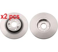 X2 PCS L&R SIDES FITS FOR RENAULT GRAND SCÉNIC II 2.0 DCI BRAKE DISC DF6449 TRW