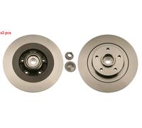 X2 PCS L&R SIDES FITS FOR RENAULT LAGUNA III 1.6 16V BRAKE DISC DF6044BS TRW
