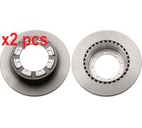 X2 PCS L&R SIDES FITS FOR RENAULT MASTER PRO VAN DCI 120 BRAKE DISC DF6335S TRW