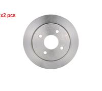 X2 PCS L&R SIDES FITS FORD FIESTA V ST150 BRAKE DISC 0986478344 BOSCH