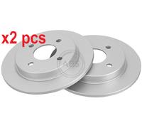 X2 PCS L&R SIDES FITS FORD FIESTA V ST150 BRAKE DISC 16375 A.B.S.