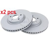 X2 PCS L&R SIDES FITS FORD GALAXY III 1.5 ECOBOOST BRAKE DISC 18483 A.B.S.