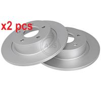 2x Original A.B.S. Brake Disc 17418 for Ford