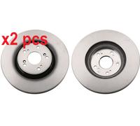 X2 PCS L&R SIDES FITS HONDA ACCORD VIII 2.4 I BRAKE DISC DF6437 TRW