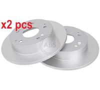 X2 PCS L&R SIDES FITS HONDA CIVIC VII HATCHBACK 1.4 I BRAKE DISC 17561 A.B.S.