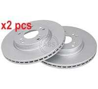 X2 PCS L&R SIDES FITS HONDA CIVIC VIII SALOON 1.6 BRAKE DISC 17659 A.B.S.