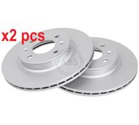 X2 PCS L&R SIDES FITS HYUNDAI I20 I 1.2 BRAKE DISC 18024 A.B.S.