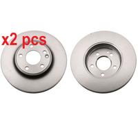 X2 PCS L&R SIDES FITS INFINITI Q30 1.6 BRAKE DISC DF6501 TRW