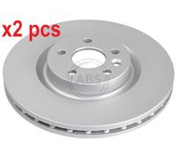 X2 PCS L&R SIDES FITS JAGUAR E-PACE 2.0 P200 AWD BRAKE DISC 18461 A.B.S.