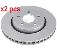 X2 PCS L&R SIDES FITS JEEP COMMANDER 3.7 V6 4X4 BRAKE DISC 17819 A.B.S.